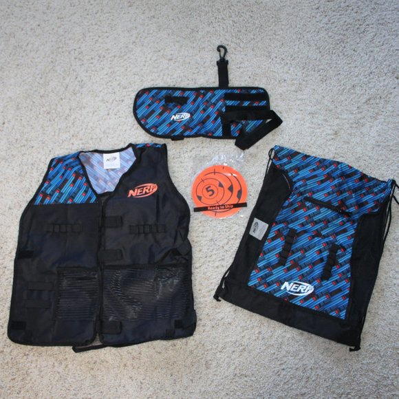 NERF DELUXE TACTICAL GEAR PACK NEW in BOX w/TARGETS 2 SETS ONE OPENED ONE SEALED - Picture 3 of 12